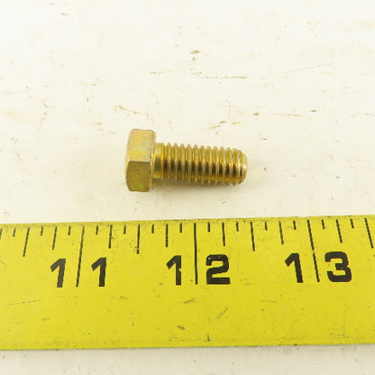 3/8"-16 x 7/8" Grade 8 Yellow Zinc Coated Hex Head Bolt USA Lot Of 50