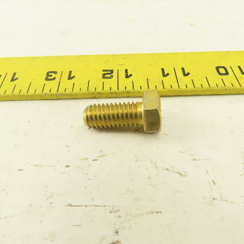 3/8"-16 x 7/8" Grade 8 Yellow Zinc Coated Hex Head Bolt USA Lot Of 50