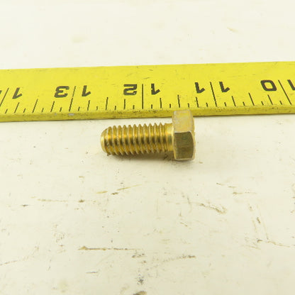 3/8"-16 x 7/8" Grade 8 Yellow Zinc Coated Hex Head Bolt USA Lot Of 50