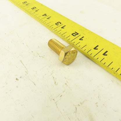 3/8"-16 x 7/8" Grade 8 Yellow Zinc Coated Hex Head Bolt USA Lot Of 50