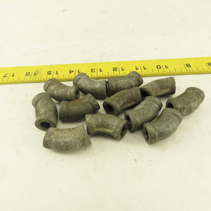 1/8" FNPT Galvanized Steel 45° Elbow Lot of 12