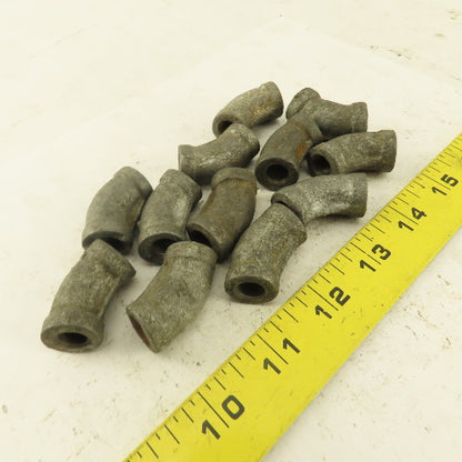 1/8" FNPT Galvanized Steel 45° Elbow Lot of 12