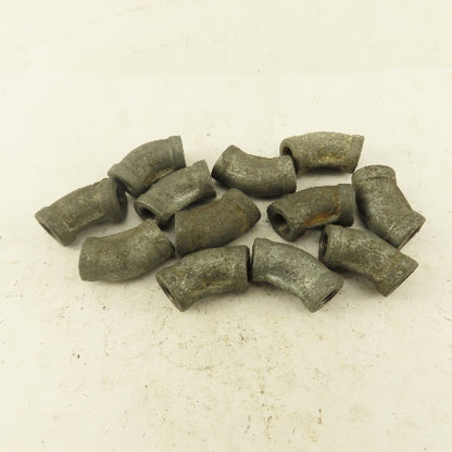 1/8" FNPT Galvanized Steel 45° Elbow Lot of 12