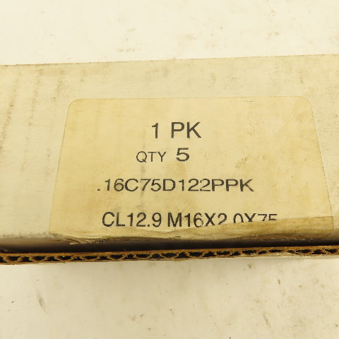 M16-2.0 x 75mm Long Grade 12.9 Metric Socket Head Cap Screw SHCS Lot Of 5