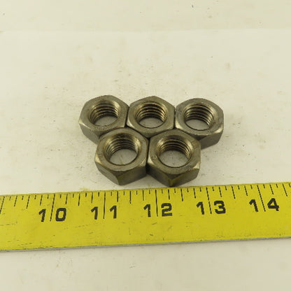 M18 x 2.5 Plain Zinc Metric Grade 8 Hex Nut Lot Of 5