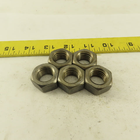 M18 x 2.5 Plain Zinc Metric Grade 8 Hex Nut Lot Of 5