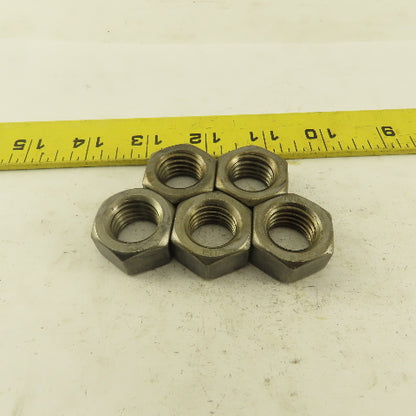 M18 x 2.5 Plain Zinc Metric Grade 8 Hex Nut Lot Of 5