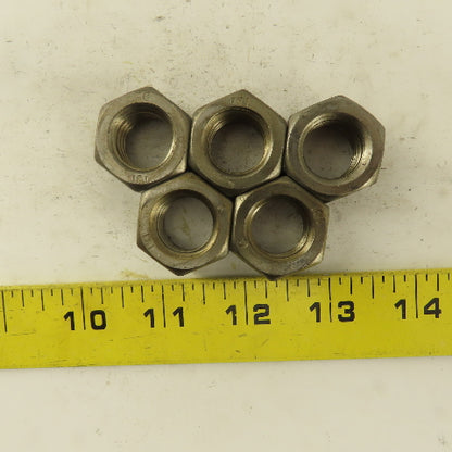 M18 x 2.5 Plain Zinc Metric Grade 8 Hex Nut Lot Of 5