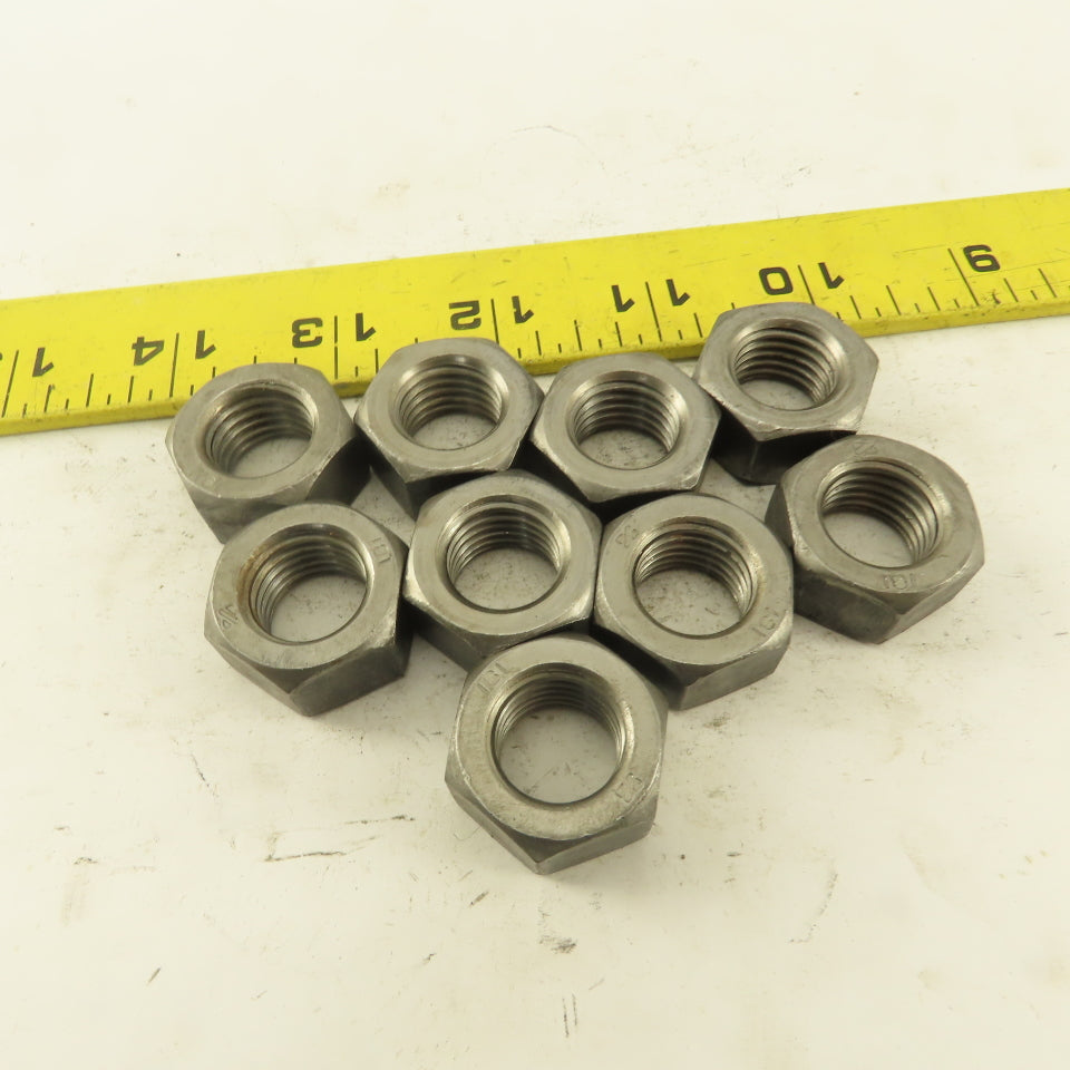 M16 x 2.0 Plain Zinc Metric Grade 8 Hex Nut Lot Of 9