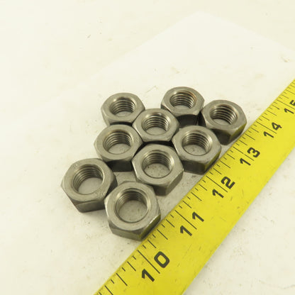 M16 x 2.0 Plain Zinc Metric Grade 8 Hex Nut Lot Of 9