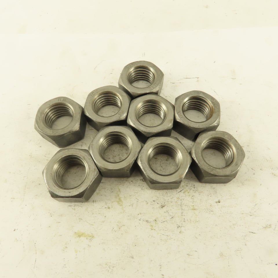 M16 x 2.0 Plain Zinc Metric Grade 8 Hex Nut Lot Of 9