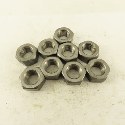 M16 x 2.0 Plain Zinc Metric Grade 8 Hex Nut Lot Of 9