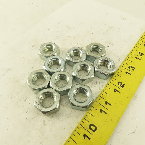 M14 x 2.0 Zinc Plated Metric Grade 10 Hex Nut Lot Of 10