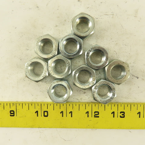 M14 x 2.0 Zinc Plated Metric Grade 10 Hex Nut Lot Of 10