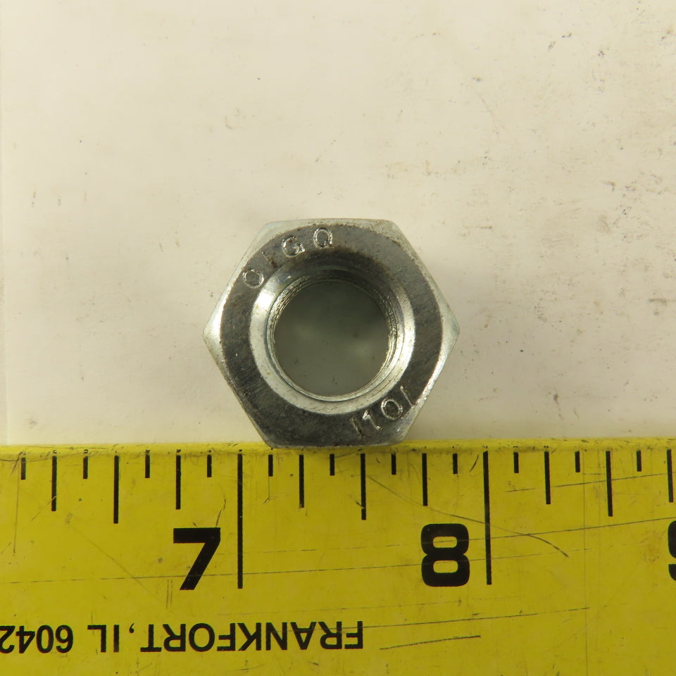 M14 x 2.0 Zinc Plated Metric Grade 10 Hex Nut Lot Of 10
