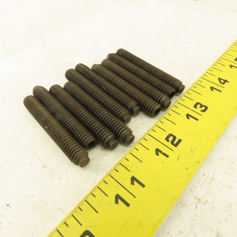 5/16"-18 x 2" Half Dog Point Hex Socket Set Screw Lot Of 10