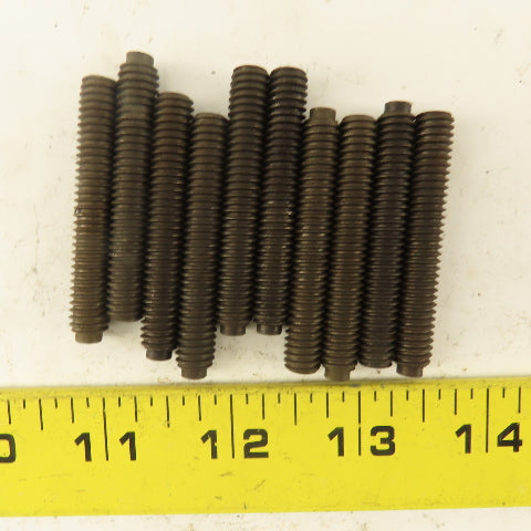 5/16"-18 x 2" Half Dog Point Hex Socket Set Screw Lot Of 10