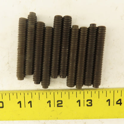 5/16"-18 x 2" Half Dog Point Hex Socket Set Screw Lot Of 10