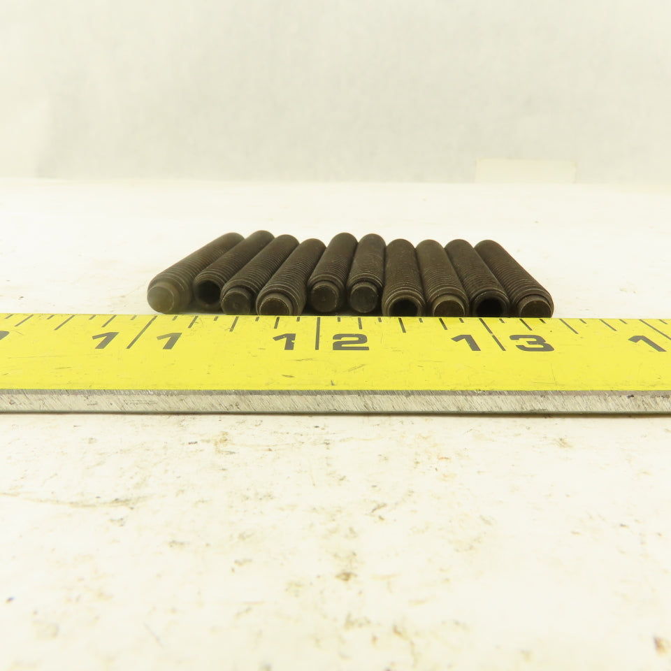 5/16"-18 x 2" Half Dog Point Hex Socket Set Screw Lot Of 10