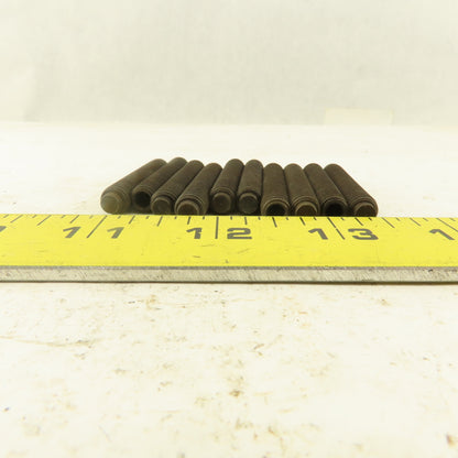 5/16"-18 x 2" Half Dog Point Hex Socket Set Screw Lot Of 10