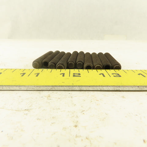 5/16"-18 x 2" Half Dog Point Hex Socket Set Screw Lot Of 10