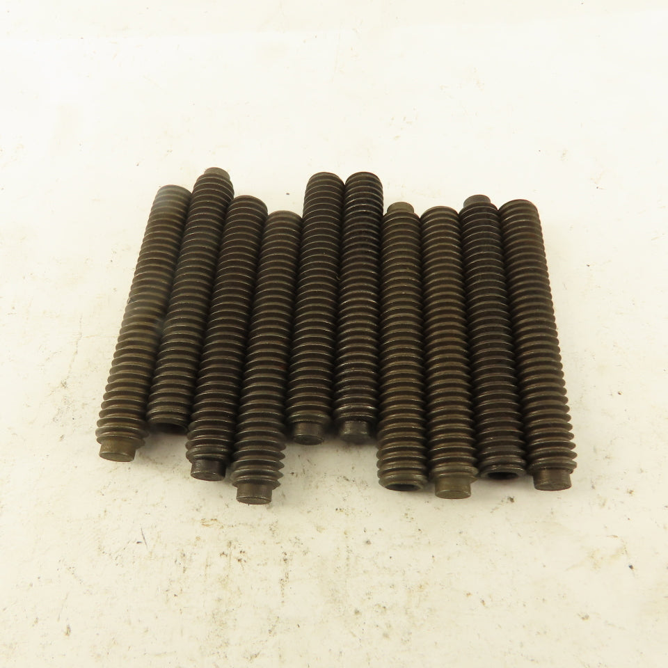 5/16"-18 x 2" Half Dog Point Hex Socket Set Screw Lot Of 10