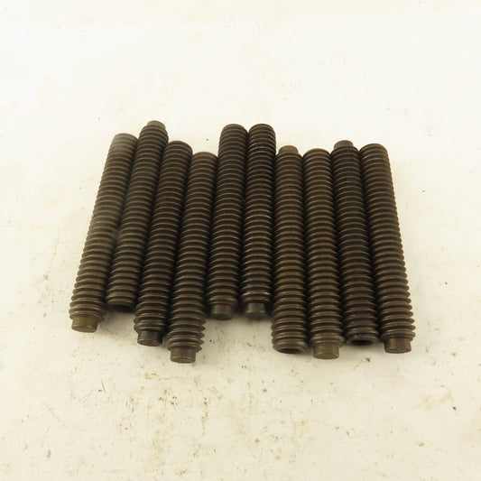 5/16"-18 x 2" Half Dog Point Hex Socket Set Screw Lot Of 10