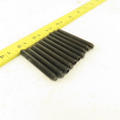 5/16"-18 x 2-1/2" Half Dog Point Hex Socket Set Screw Lot Of 10