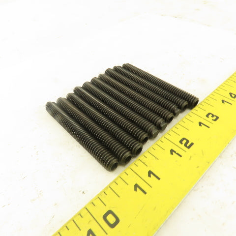 5/16"-18 x 2-1/2" Half Dog Point Hex Socket Set Screw Lot Of 10