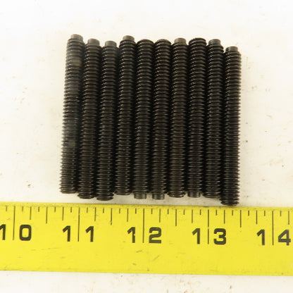 5/16"-18 x 2-1/2" Half Dog Point Hex Socket Set Screw Lot Of 10