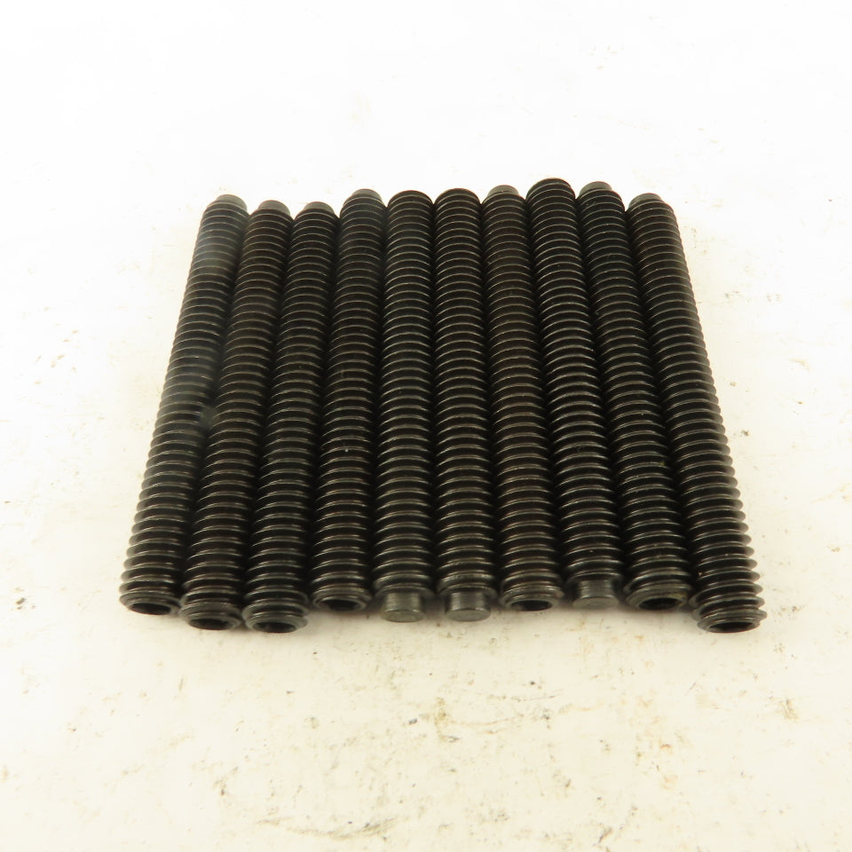 5/16"-18 x 2-1/2" Half Dog Point Hex Socket Set Screw Lot Of 10