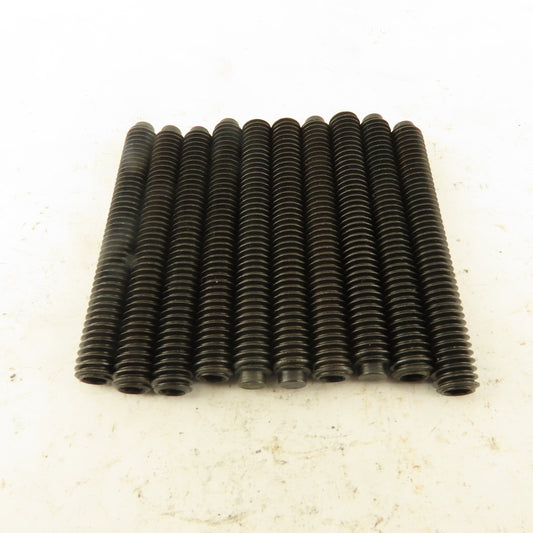 5/16"-18 x 2-1/2" Half Dog Point Hex Socket Set Screw Lot Of 10
