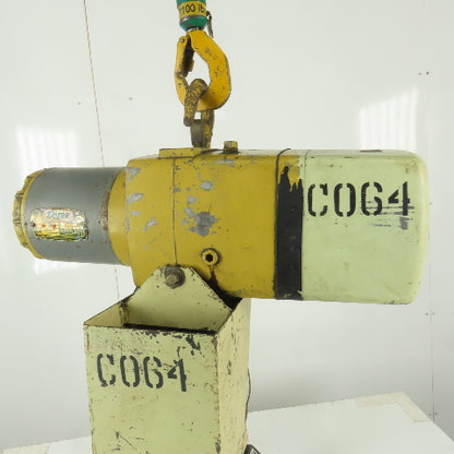 Yale KEL1-10H15S1 1 Ton Electric Hoist 7' Lift 16FPM 230/460V 3 Phase