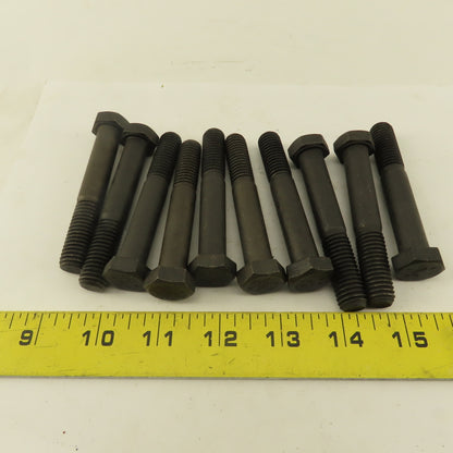 1/2"-13 x 3-1/4" Grade 8 Hex Bolt Lot Of 10