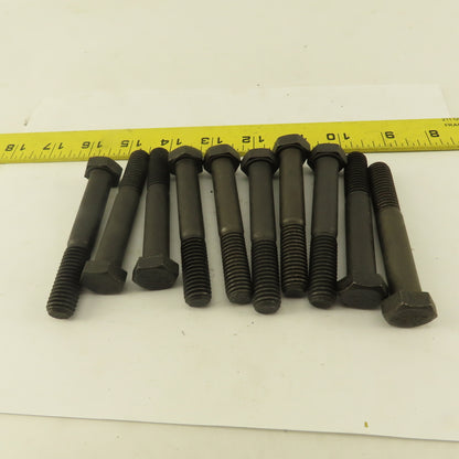1/2"-13 x 3-1/4" Grade 8 Hex Bolt Lot Of 10