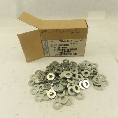 Navistar 25707R1 .281 x 6.25 x .075 Zinc Coated Flat Washer Lot Of 150