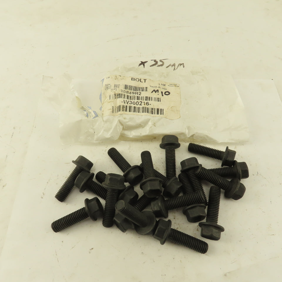 Navistar 30849R2 M10-1.5 x 35mm Flange Bolt Lot Of 19