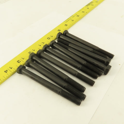 3/8"-16 x 4" Black Oxide Hex Bolt Grade 8 Lot Of 10