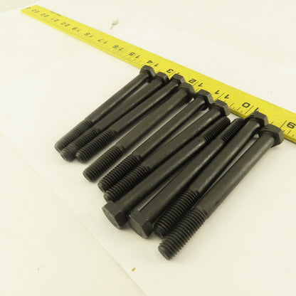 3/8"-16 x 4" Black Oxide Hex Bolt Grade 8 Lot Of 10