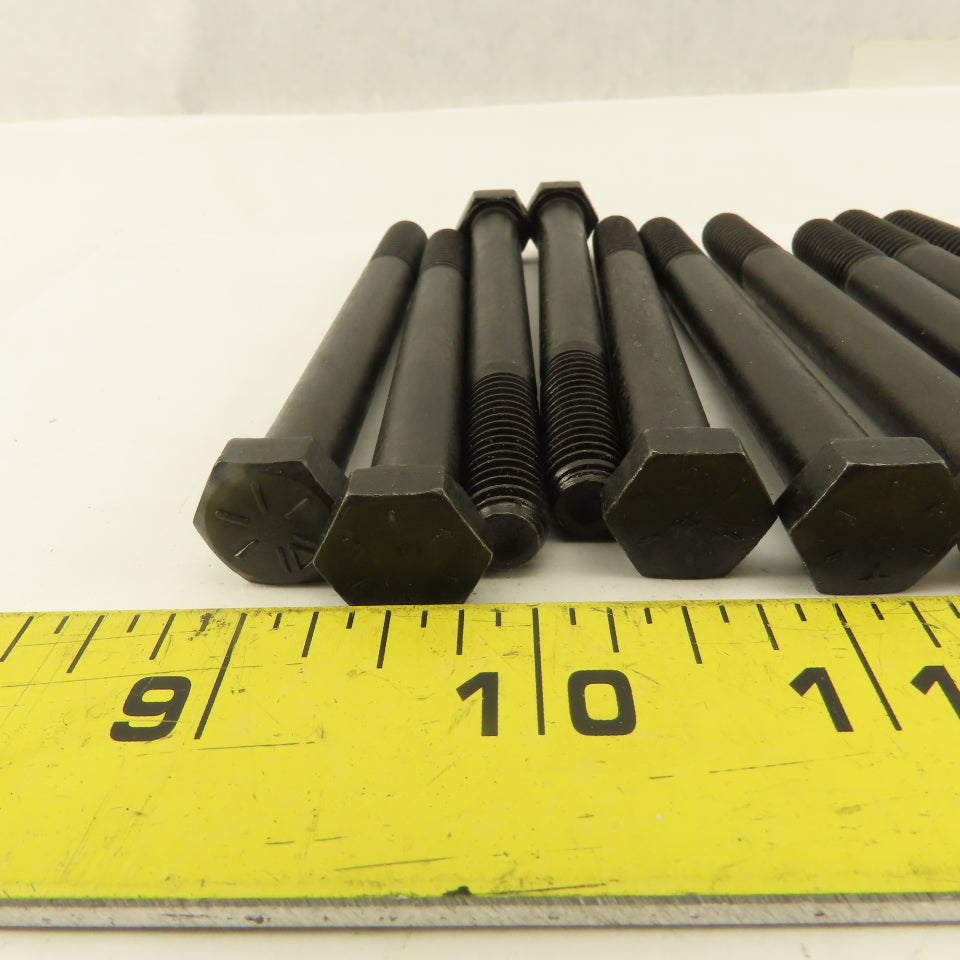 3/8"-16 x 4" Black Oxide Hex Bolt Grade 8 Lot Of 10