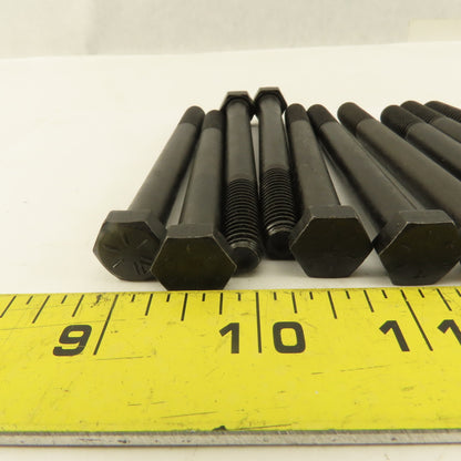 3/8"-16 x 4" Black Oxide Hex Bolt Grade 8 Lot Of 10