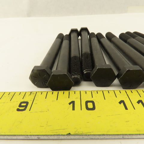 3/8"-16 x 4" Black Oxide Hex Bolt Grade 8 Lot Of 10