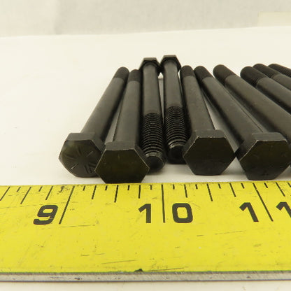 3/8"-16 x 4" Black Oxide Hex Bolt Grade 8 Lot Of 10