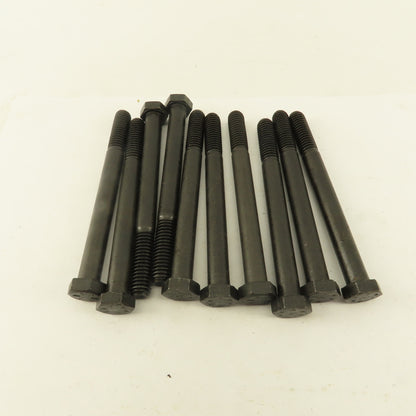 3/8"-16 x 4" Black Oxide Hex Bolt Grade 8 Lot Of 10