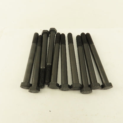 3/8"-16 x 4" Black Oxide Hex Bolt Grade 8 Lot Of 10