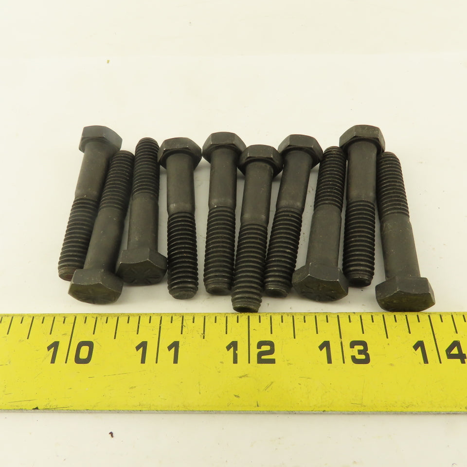Navistar 3/8"-16 x 2" Black Oxide Grade 8 Hex Bolt Lot Of 10