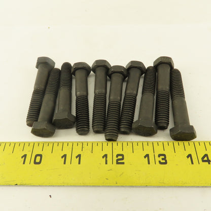 Navistar 3/8"-16 x 2" Black Oxide Grade 8 Hex Bolt Lot Of 10