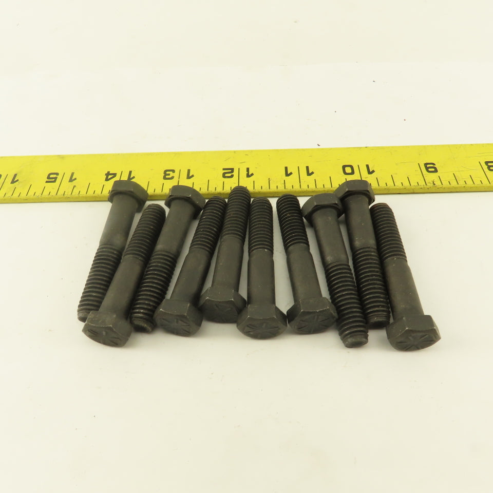 Navistar 3/8"-16 x 2" Black Oxide Grade 8 Hex Bolt Lot Of 10