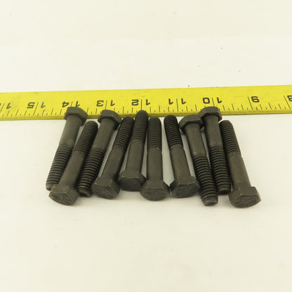 Navistar 3/8"-16 x 2" Black Oxide Grade 8 Hex Bolt Lot Of 10