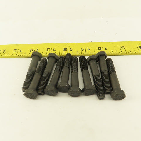 Navistar 3/8"-16 x 2" Black Oxide Grade 8 Hex Bolt Lot Of 10